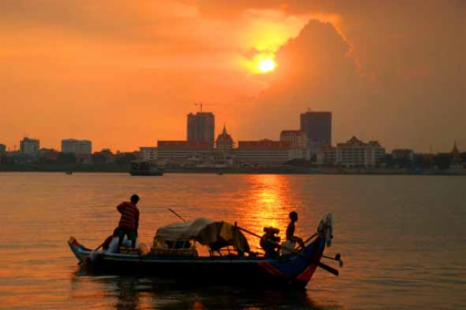 A Romantic Sunset Cruise Along The Mekong River